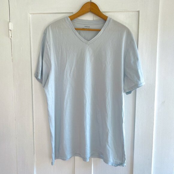 Vince Pima Cotton V-Neck Tee - Picture 1 of 5